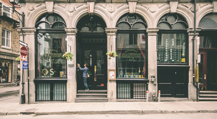 urban streetscape retail